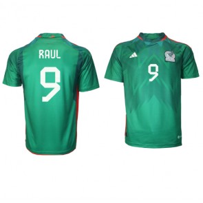 Mexiko Raul Jimenez #9 Hemmatröja VM 2022 Kortärmad
